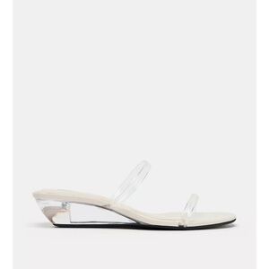 Zara Vynil Wedge Sandals